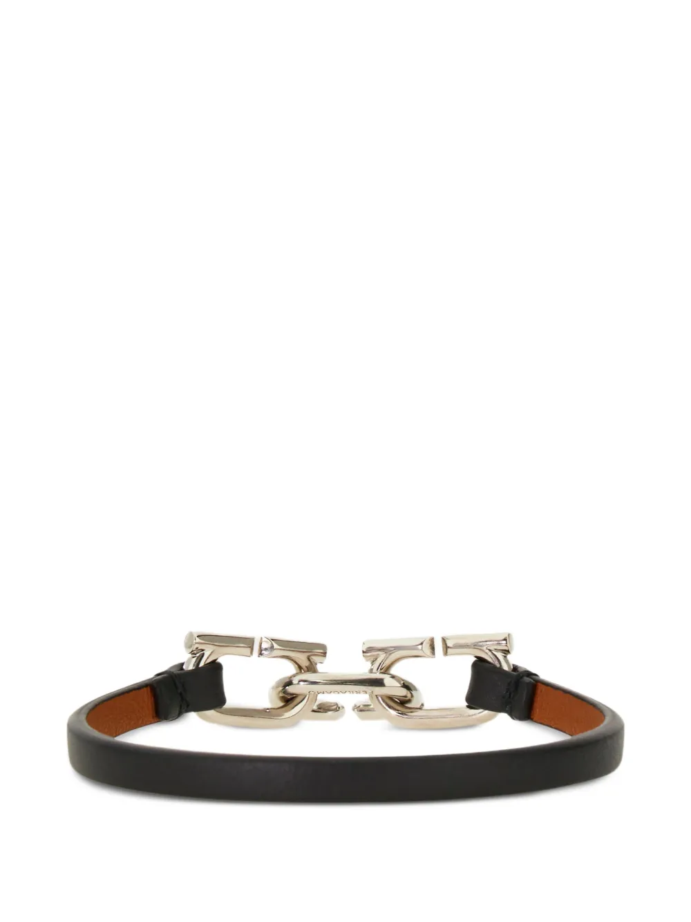  Ferragamo Bicolor Gancini Bracelet - Silver 
