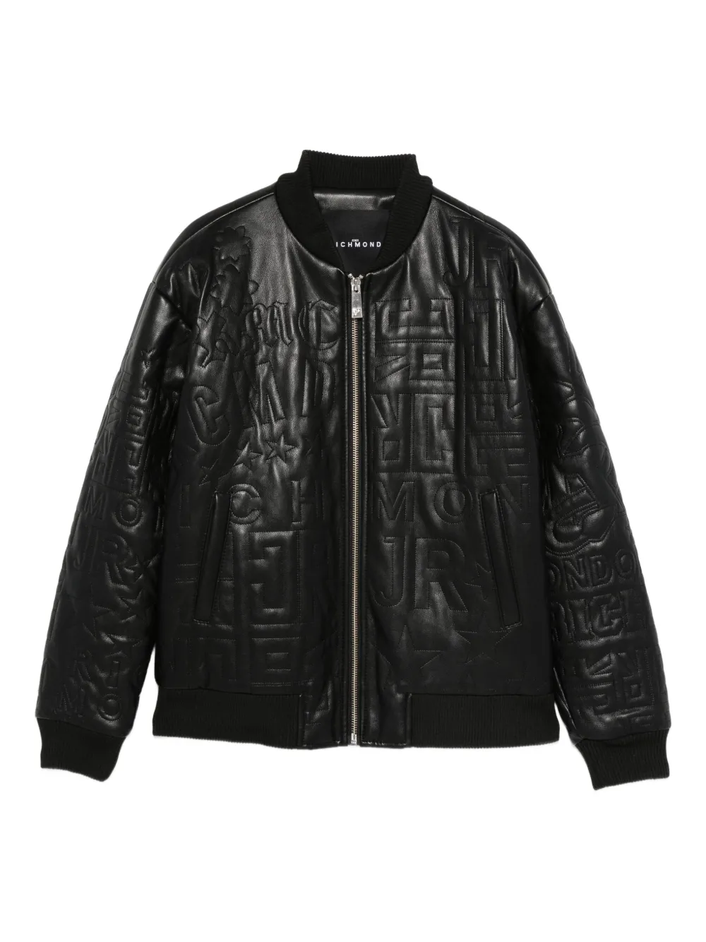 John Richmond Junior logo-embossed jacket - Nero