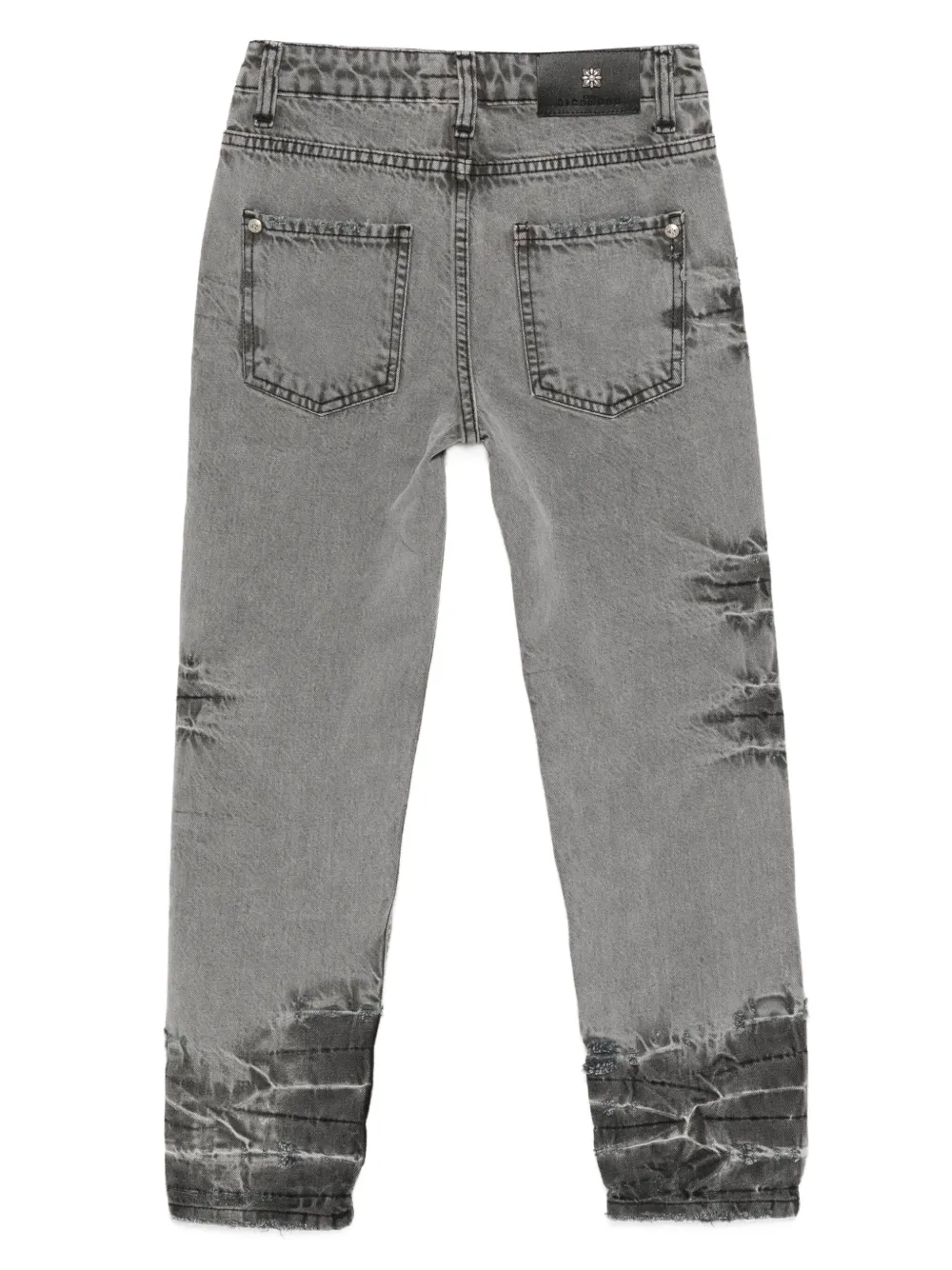 John Richmond Junior Gerafelde jeans Grijs