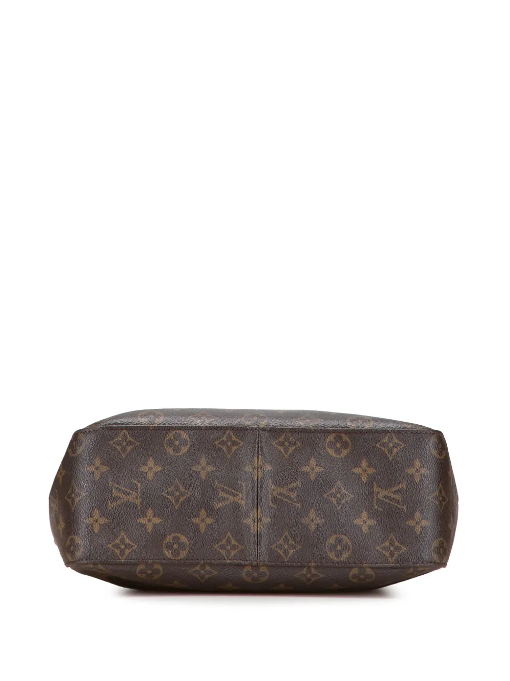 Pre-owned Louis Vuitton 2000 Monogram Looping Gm Shoulder Bag In Brown