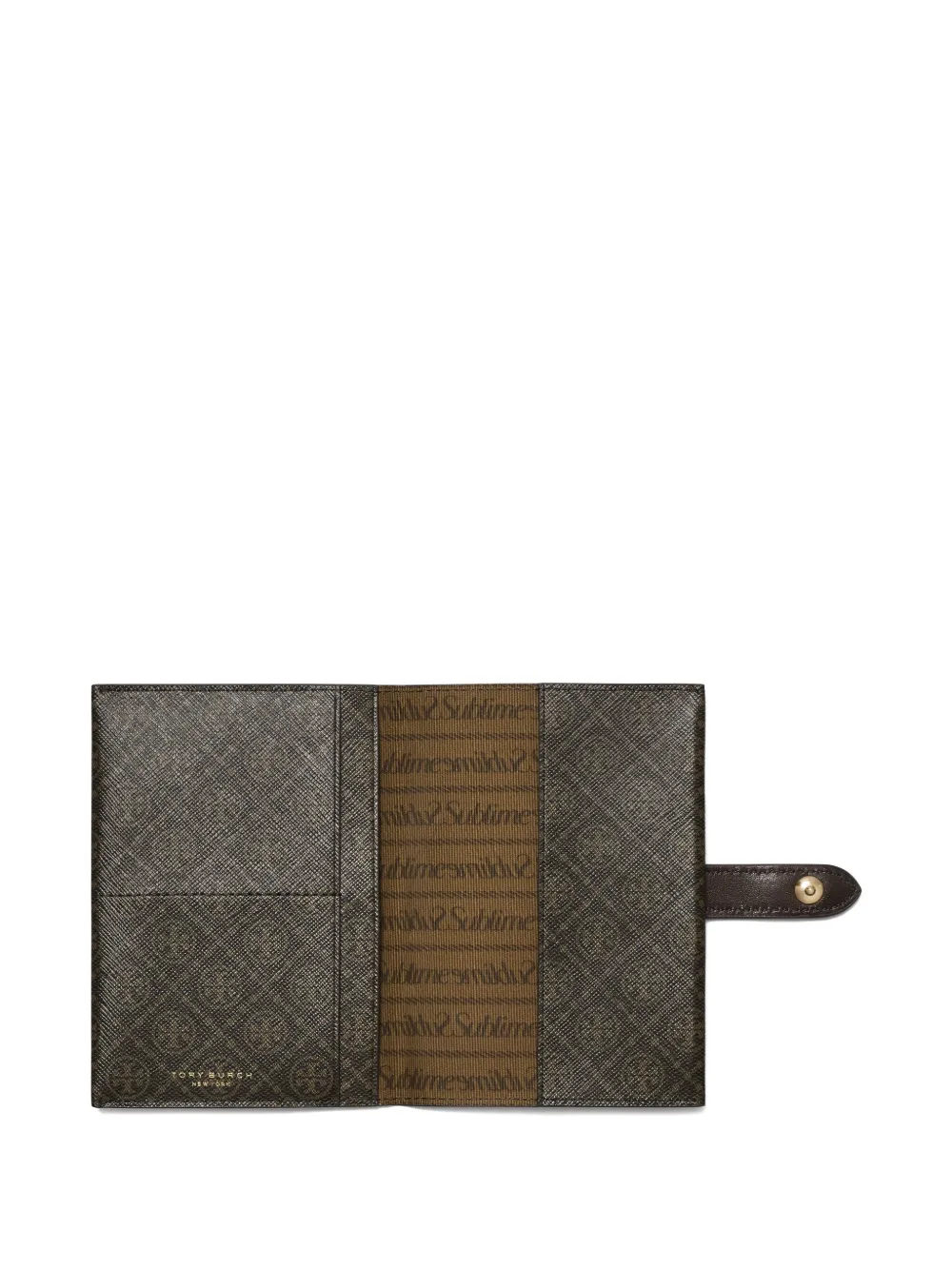 Tory Burch Paspoorthoes met monogram Bruin