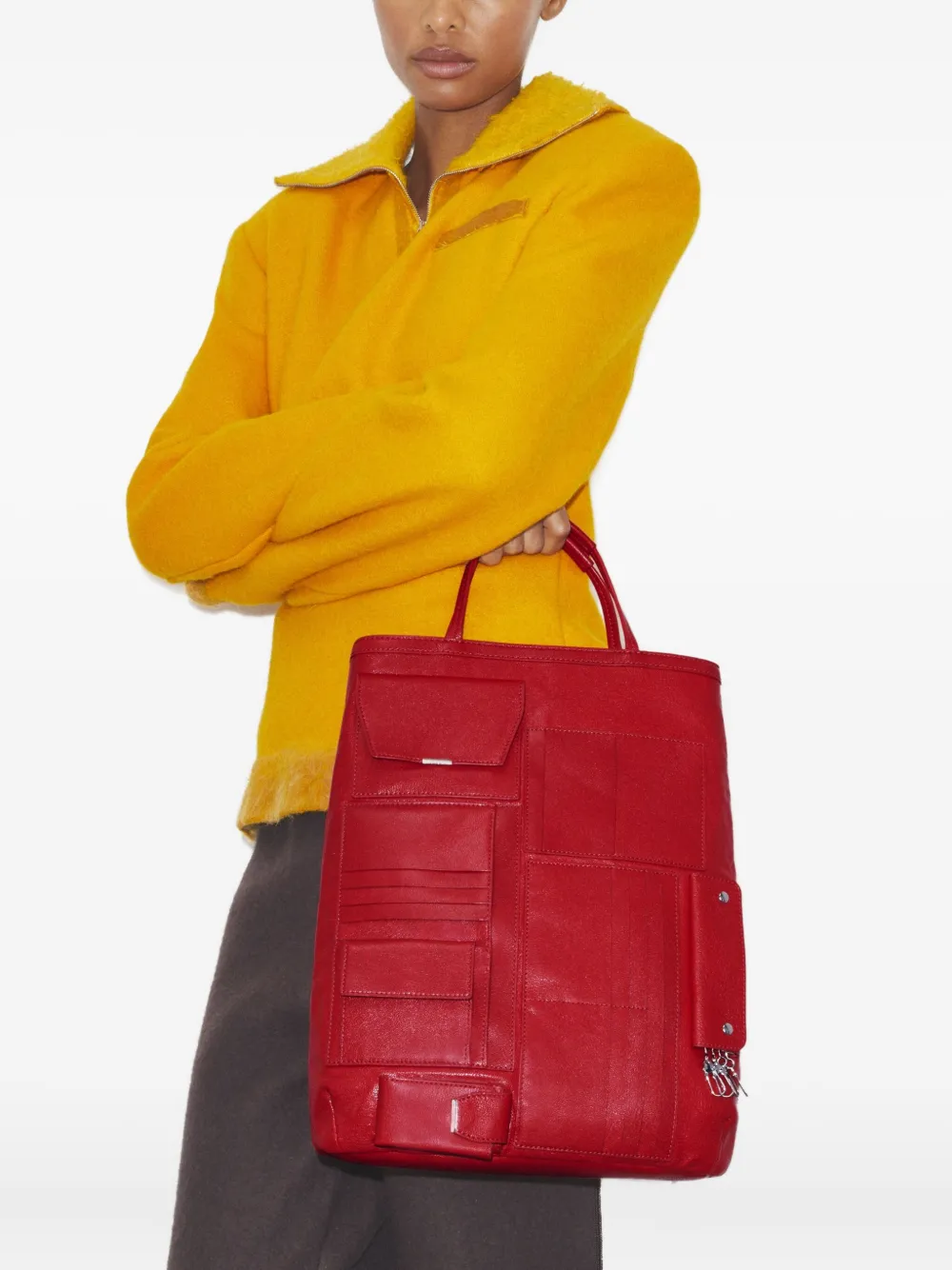 Tory Burch multi-pocket tote bag - Rood