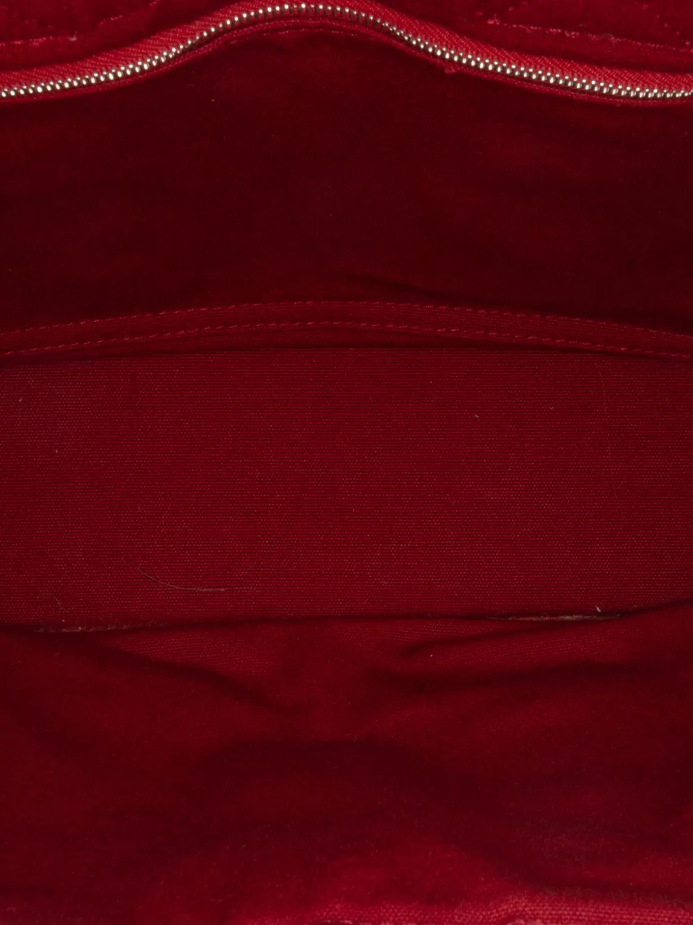 Pre-owned Hermes 1990-2010 Canvas Fourre Tout Pm Tote Bag In Red
