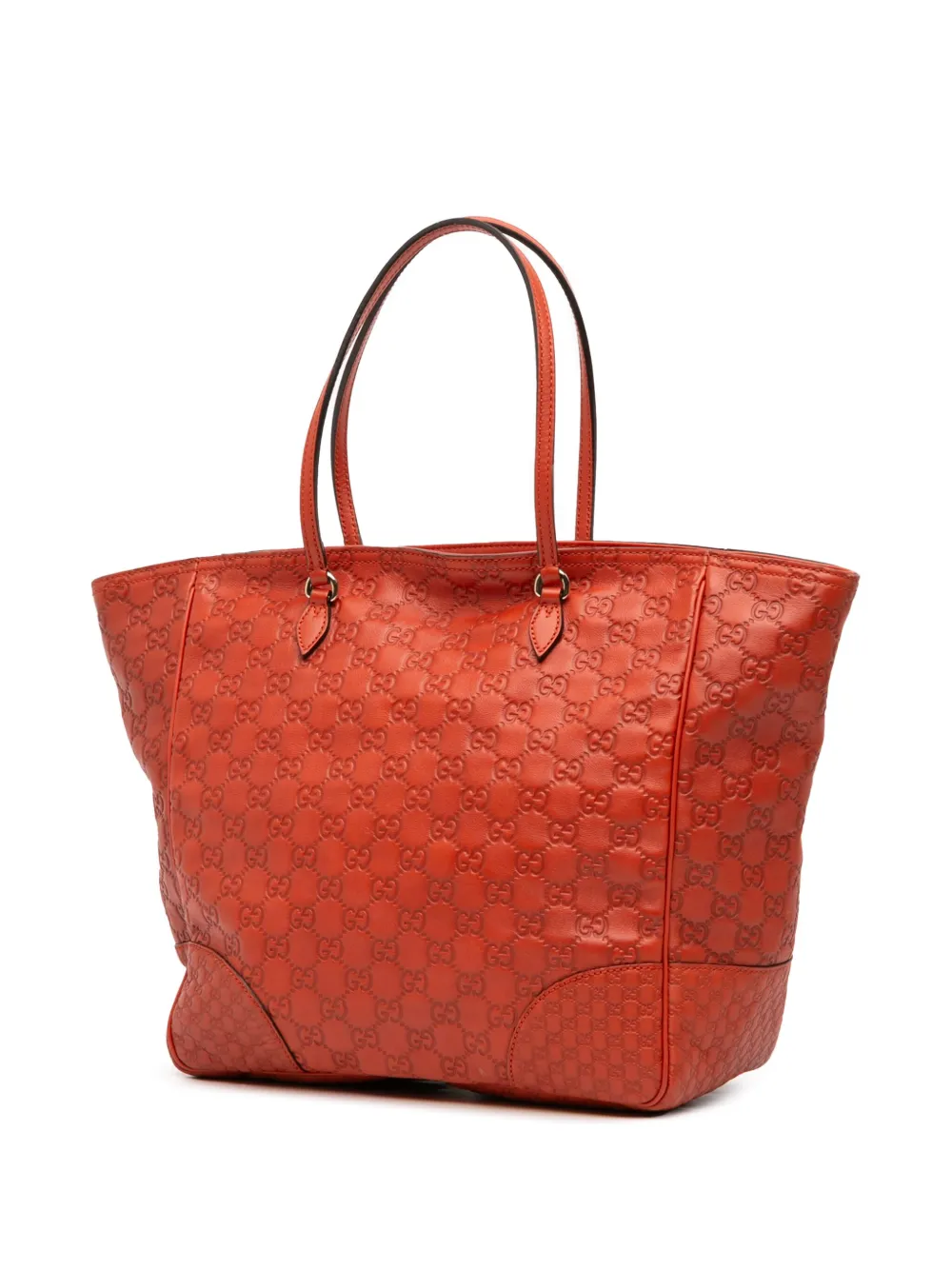 Pre-owned Gucci 2016-2025 Ssima Bree Tote Bag In Orange
