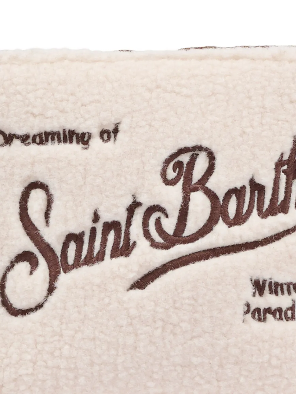 Mc2 Saint Barth Pochette Aline Teddy In Sherpa Beige In Neutral