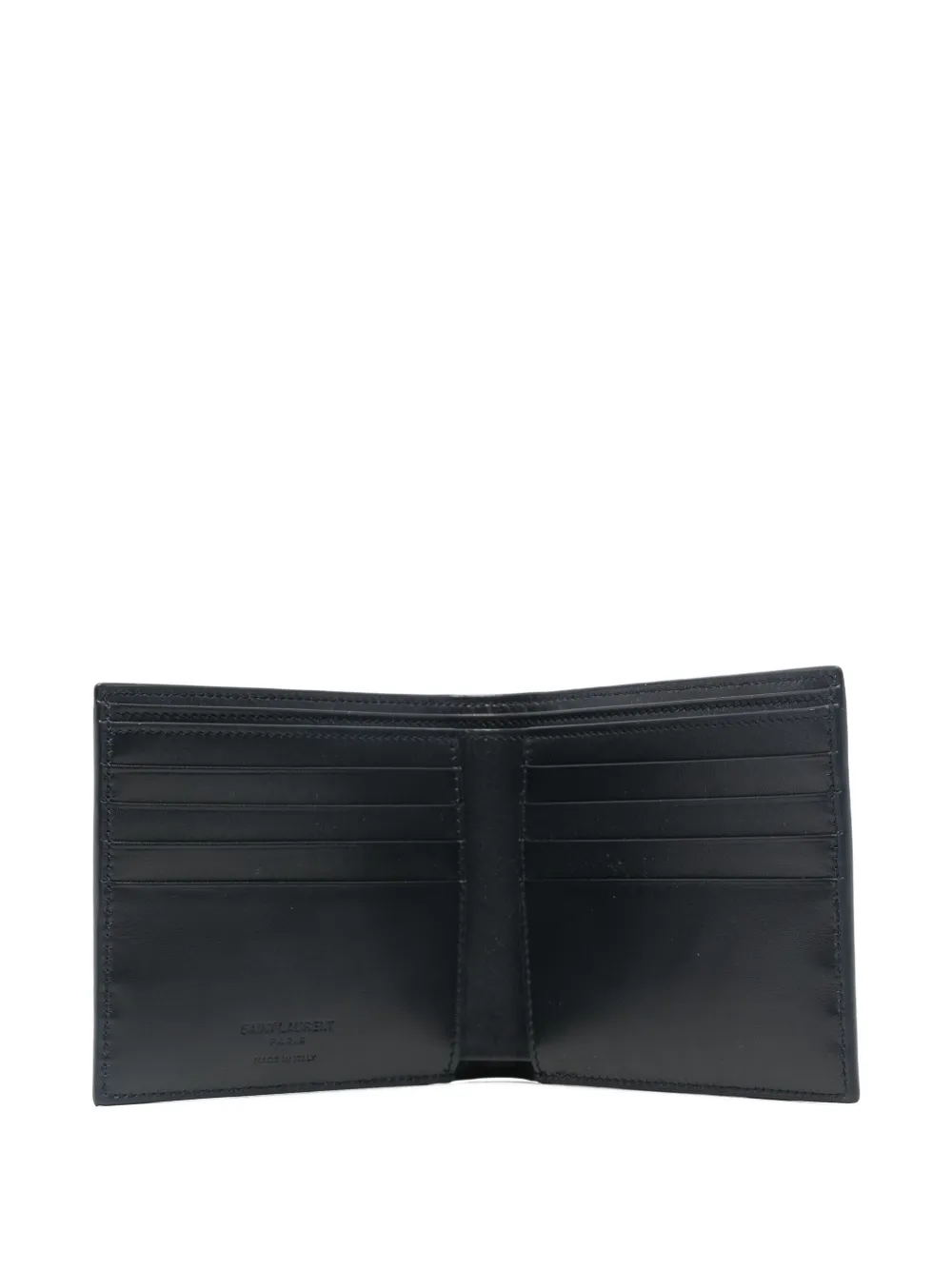 Saint Laurent Portemonnee met logopatroon Blauw