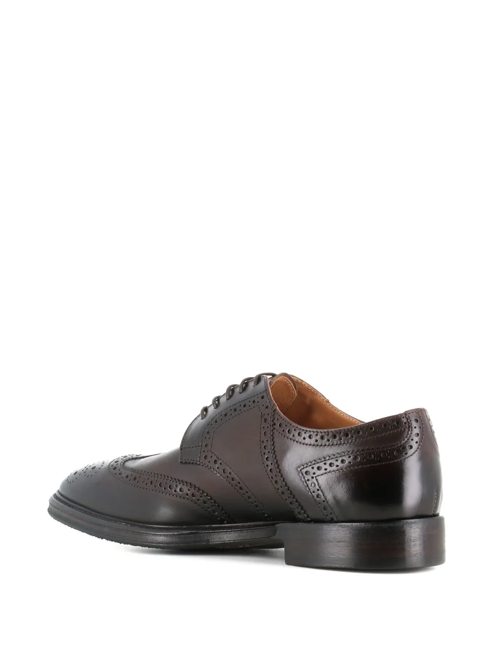 Alberto Fasciani Ivan Dovetail 91017 Brogue Derby Shoes In Burgundy