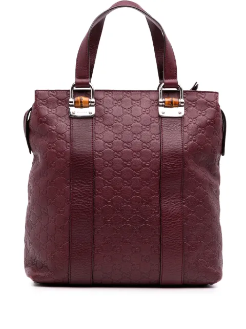 Gucci Pre-Owned 2016-2025 Guccissima Tender Bamboo Bar tote bag