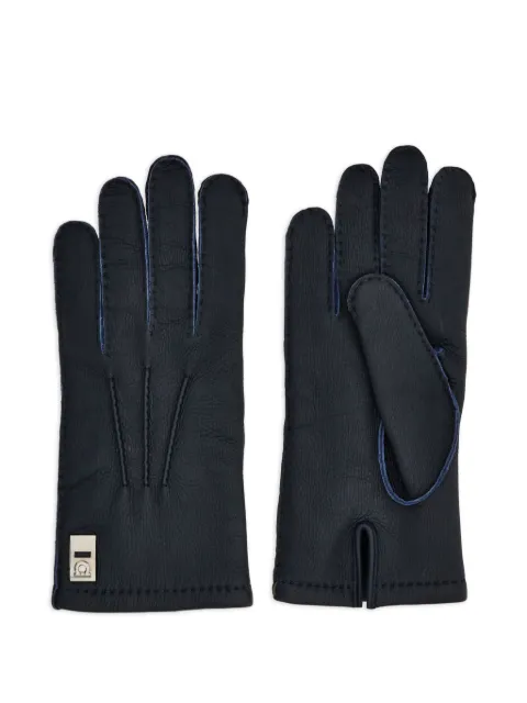 Ferragamo Lined top-stitching gloves