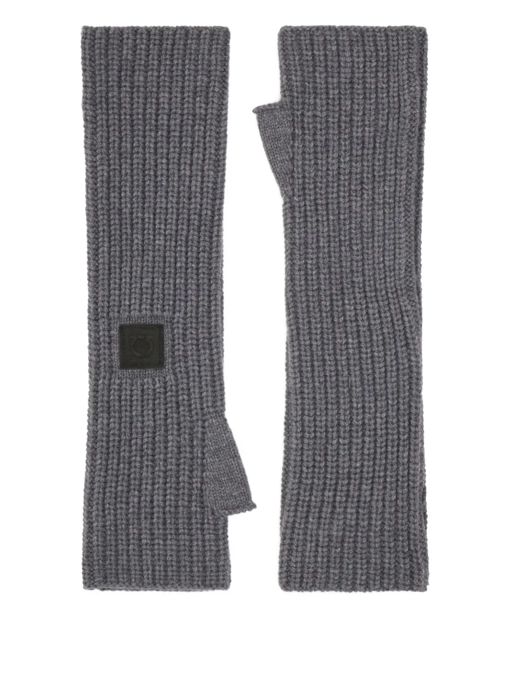 Ferragamo Thumbhole-design Hand Warmer In Gray