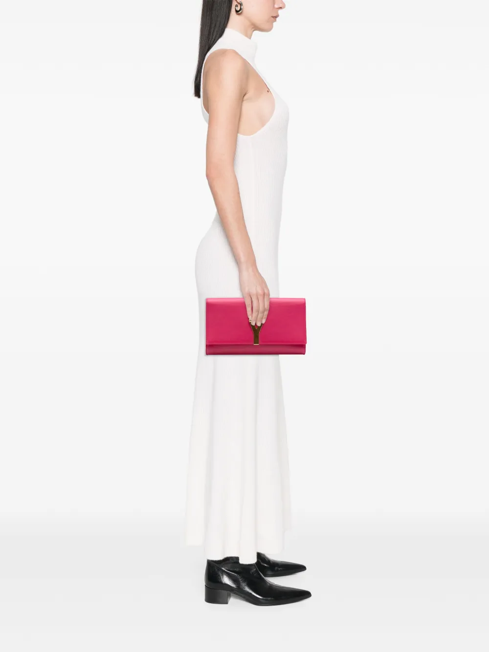 Saint Laurent Pre-Owned 2013-2025 Leather Chyc Ligne clutch bag | Pre-Owned | Image 2
