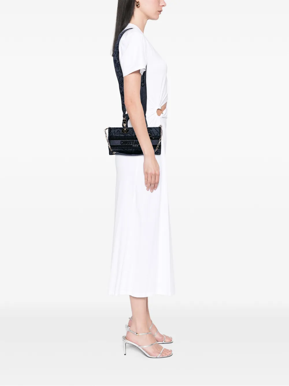 Christian Dior Pre-Owned 2023 Medium Canvas Embroidered Toile De Jouy Lady D Joy satchel | Pre-Owned | Image 2