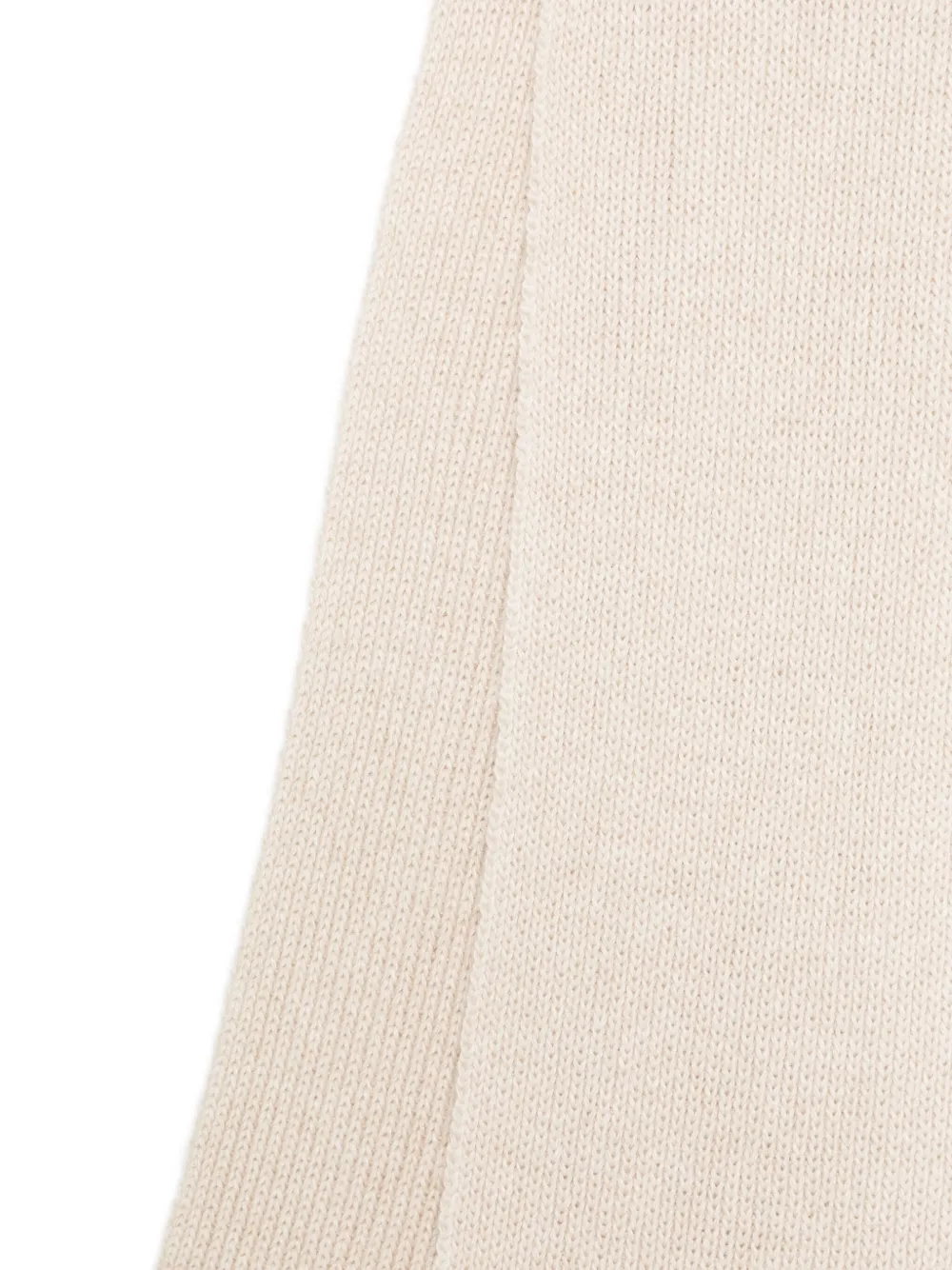 Paolo Pecora Logo-patch Ribbed Scarf In Gold