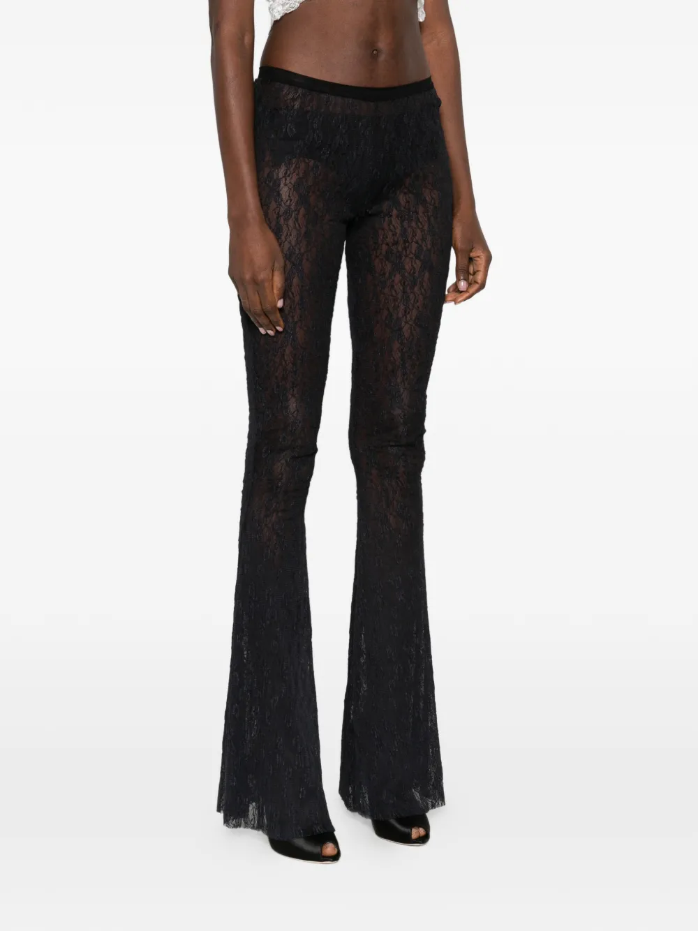  Oh Carla Flared Trousers - Black 
