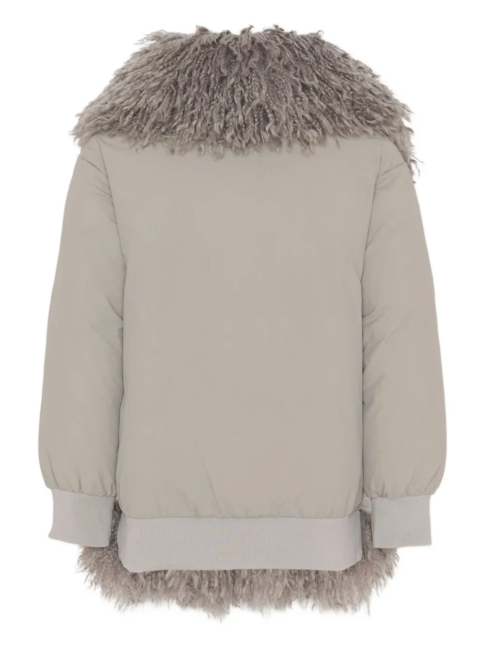 Pinko Kids Jas met afwerking van imitatiebont Grijs