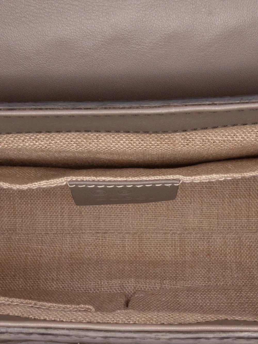Pre-owned Gucci 2016-2025 Medium Microssima Emily Shoulder Bag In Gray