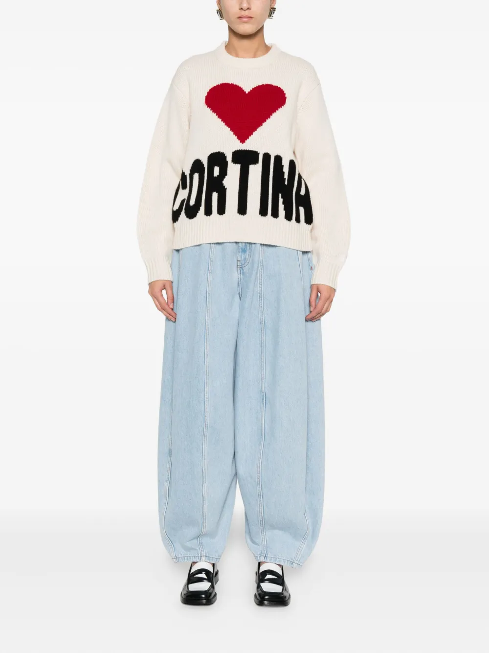 MC2 Saint Barth Kyla heart intarsia sweater | Jumpers | Image 2