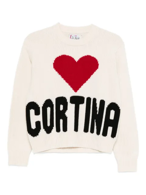 MC2 Saint Barth Kyla heart intarsia sweater 