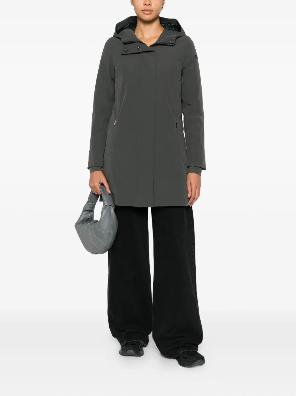 Roberto Ricci Designs Hooded Coat In Gray