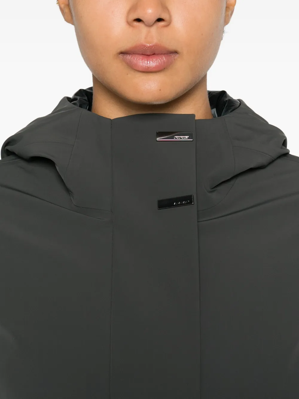 Roberto Ricci Designs Hooded Coat In Gray