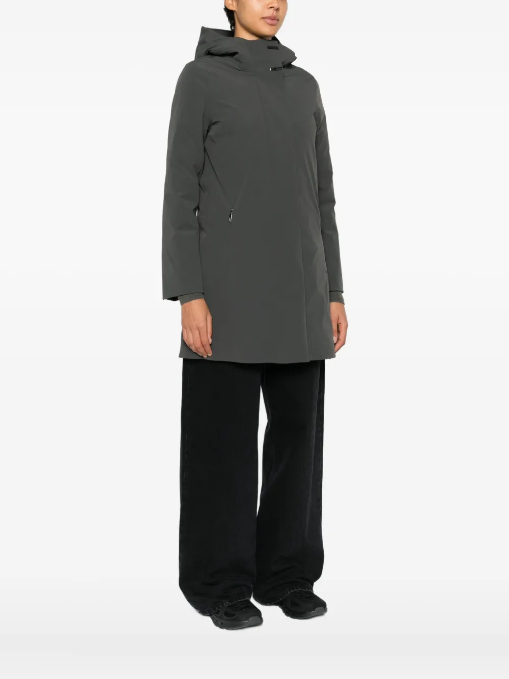 Roberto Ricci Designs Hooded Coat In Gray