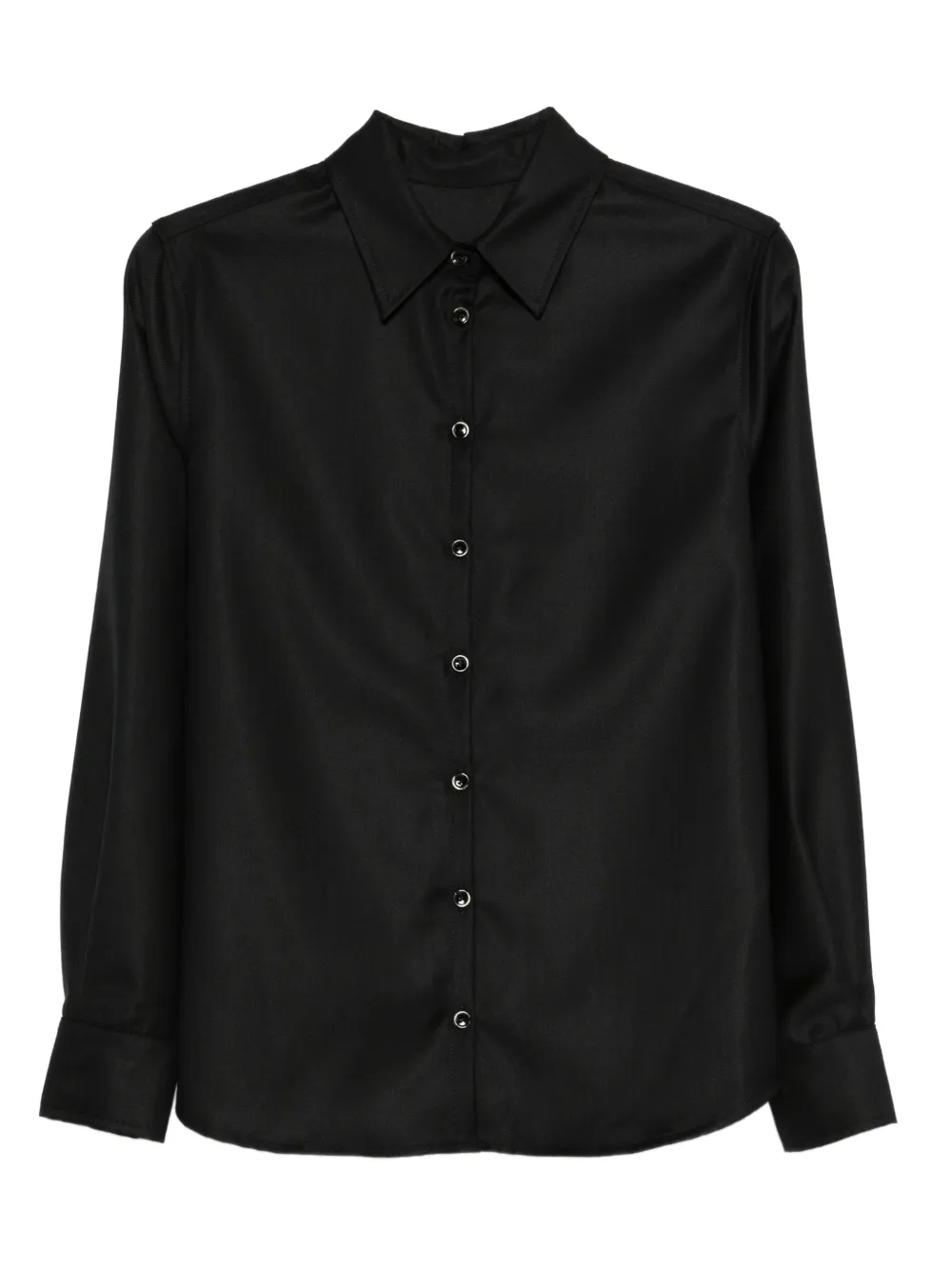 Nine In The Morning buttoned wool top | Black | Image 1