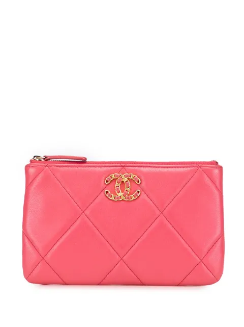 CHANEL Pre-Owned 2019 Small Lambskin 19 O Case Pouch clutch bag
