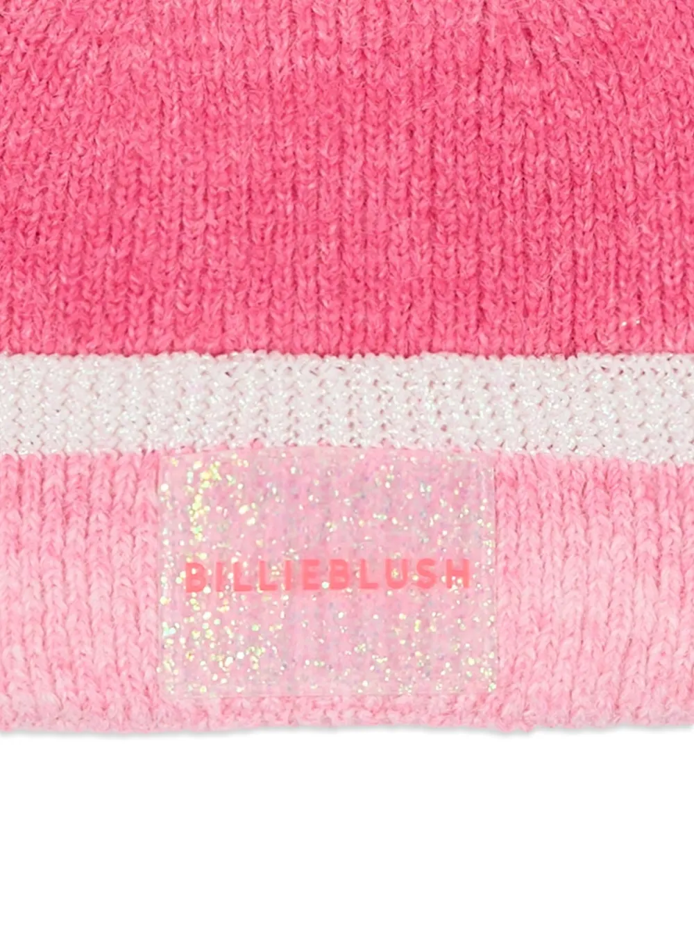 Billieblush Gestreepte muts met pompon Roze