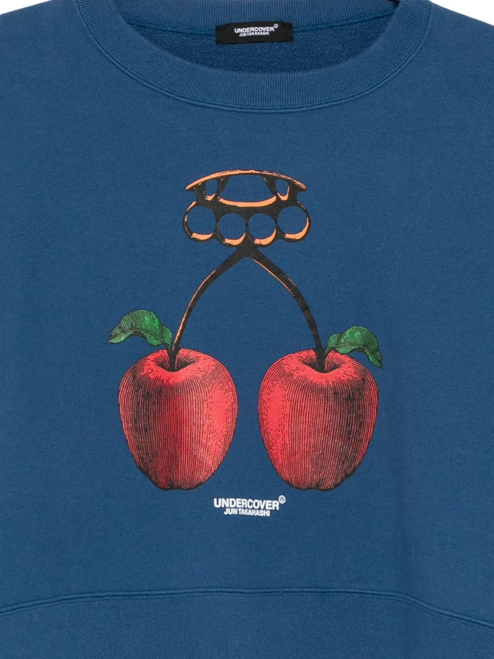 Undercover Cherry-print Sweatshirt In Blue