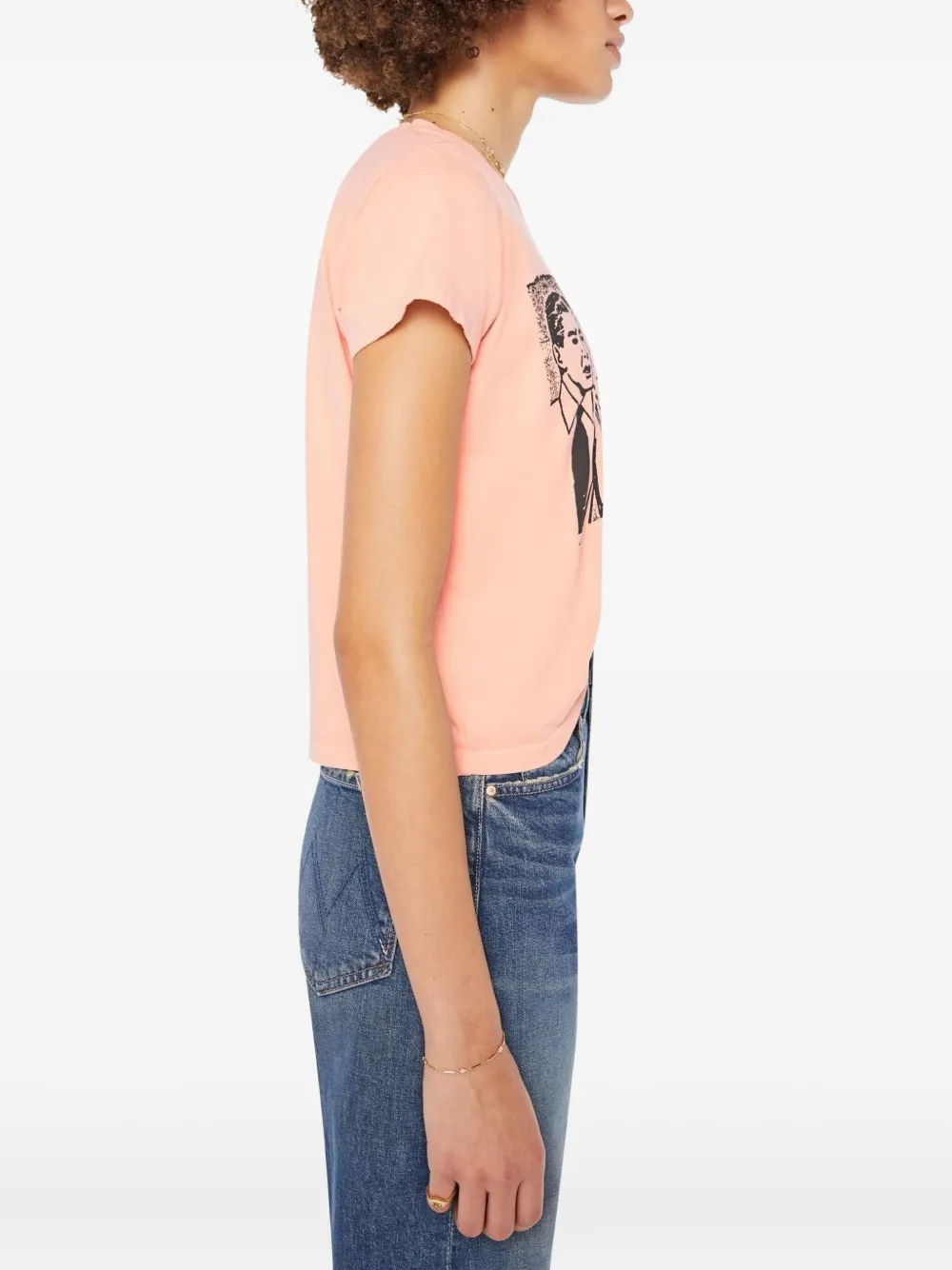 MOTHER T-shirt met print Roze