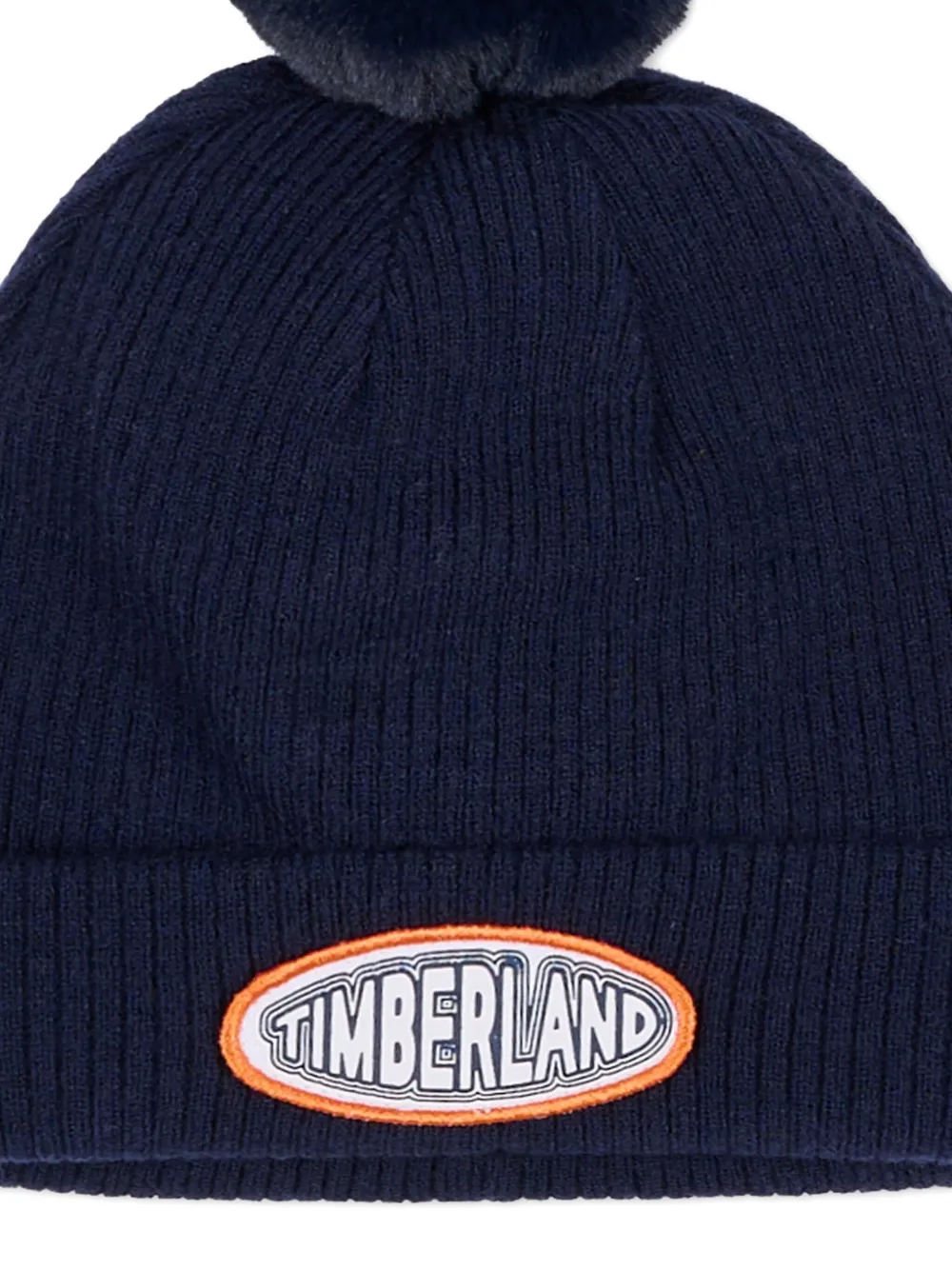 Timberland Pom-pom Beanie Hat In Blue