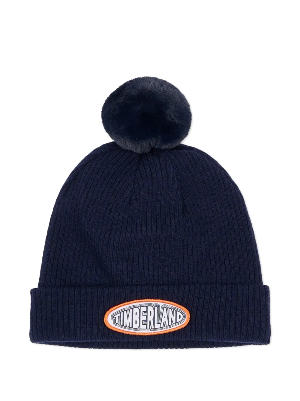 Timberland Babies' Pom-pom Beanie Hat In Blue