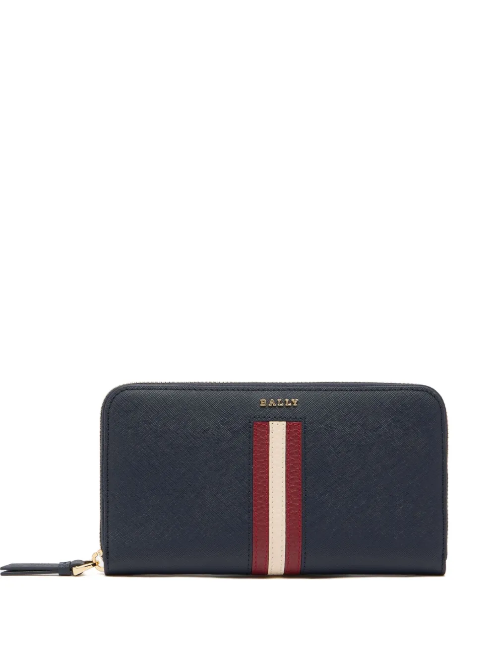 Bally logo-embossed zip-around wallet | Blue | Image 1