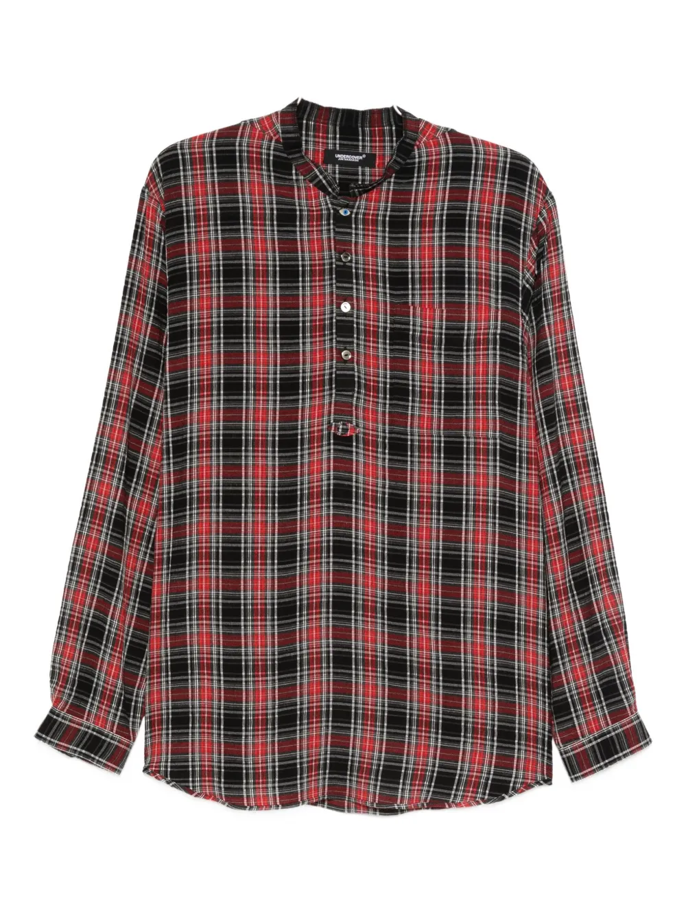 Undercover check-pattern shirt | Red | Image 1