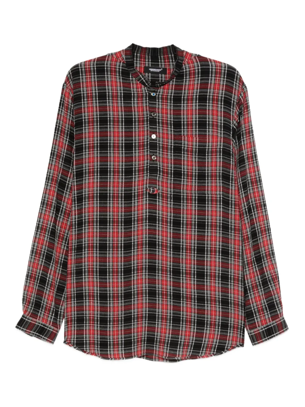 Undercover check-pattern shirt | Red | Image 1