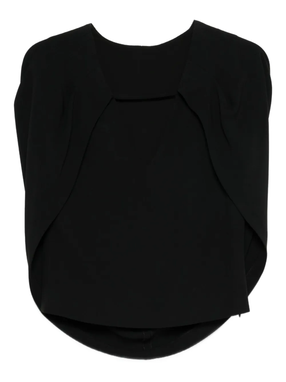 Alberta Ferretti draped blouse | Black | Image 1