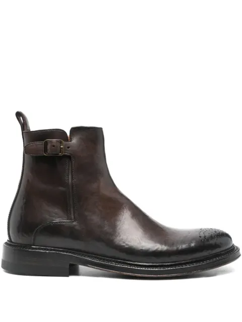 Silvano Sassetti buckle perforated boots