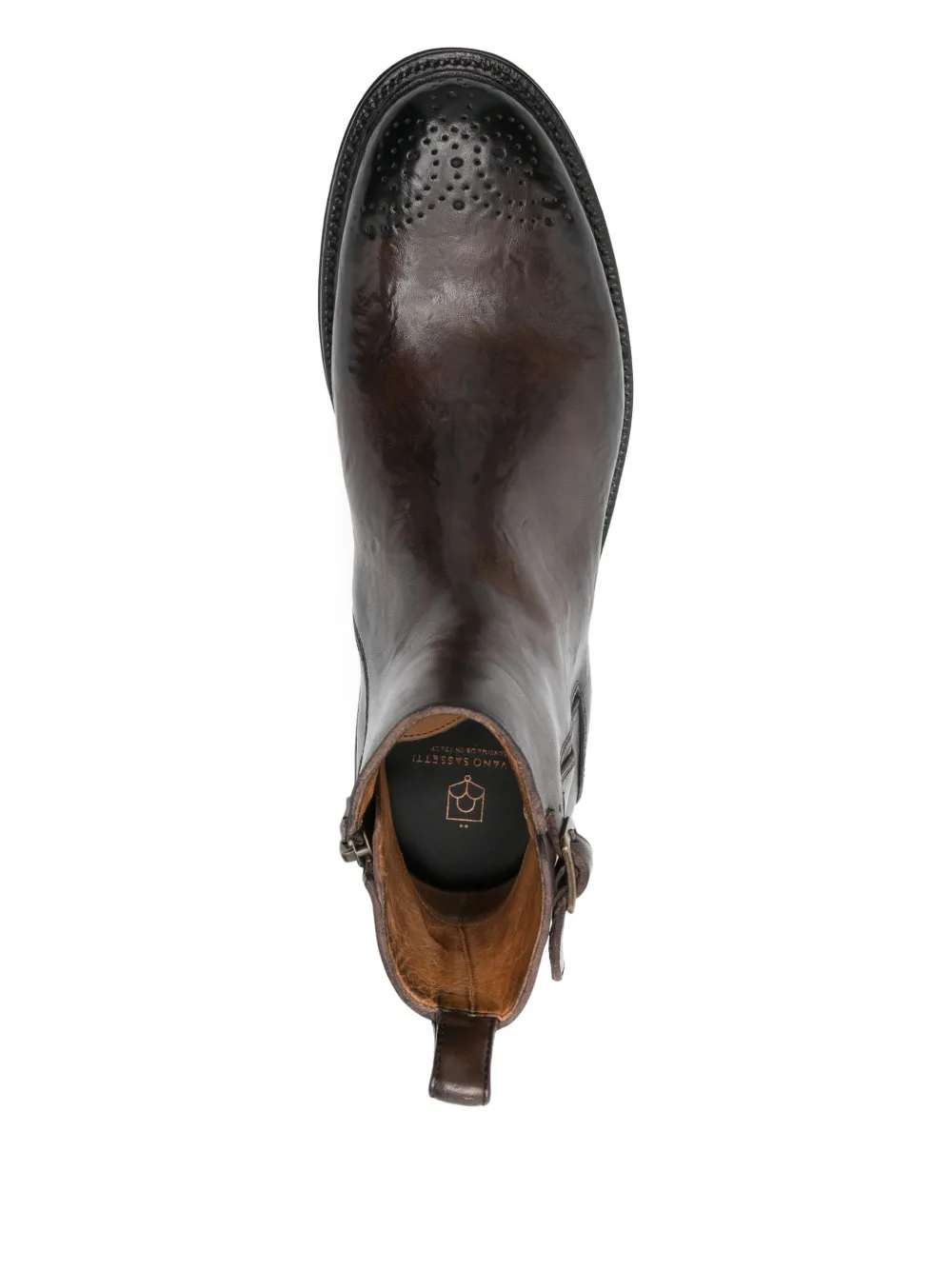Silvano Sassetti buckle perforated boots Bruin