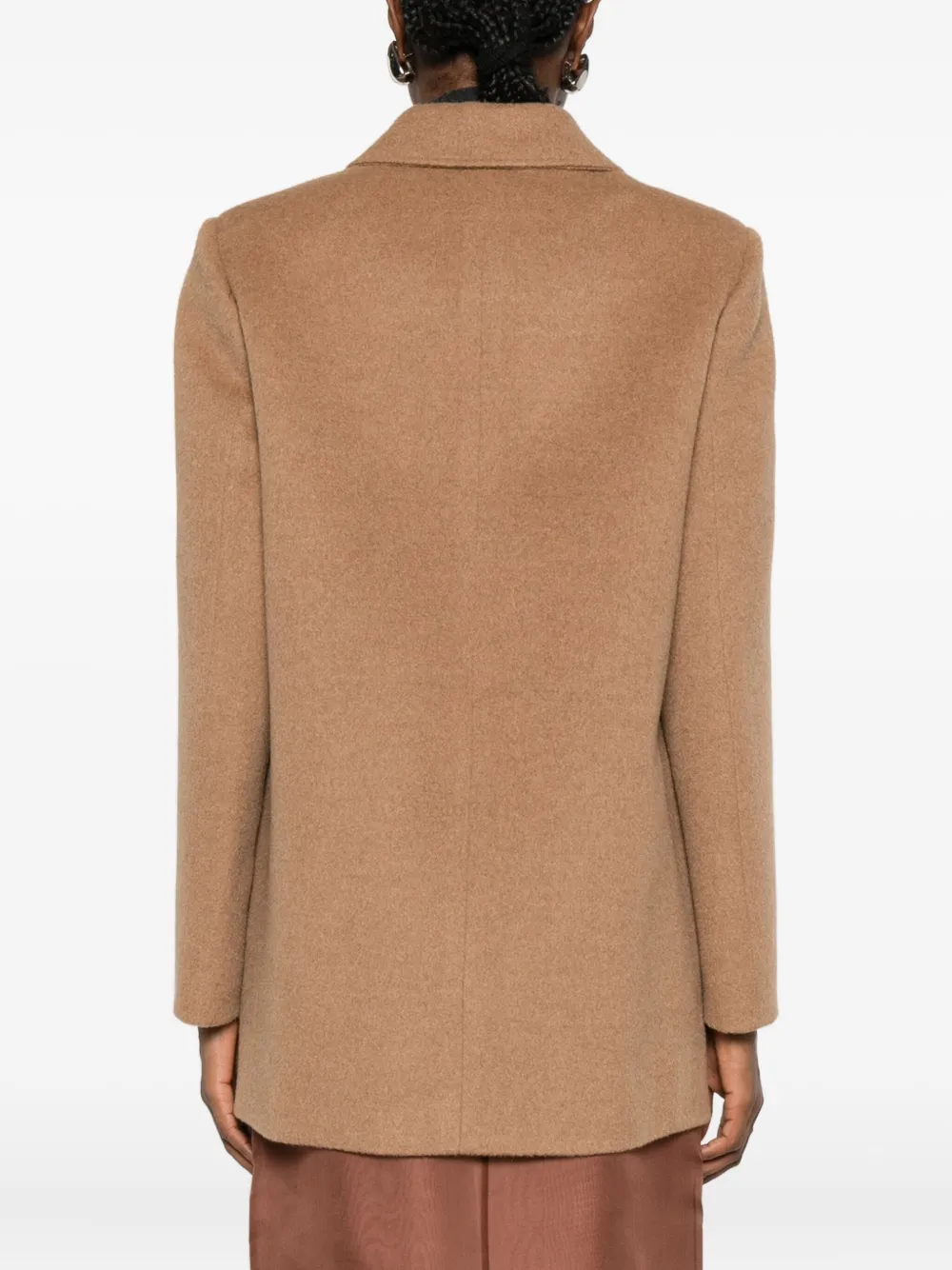 Blazé Milano Double-breasted Blazer In Brown