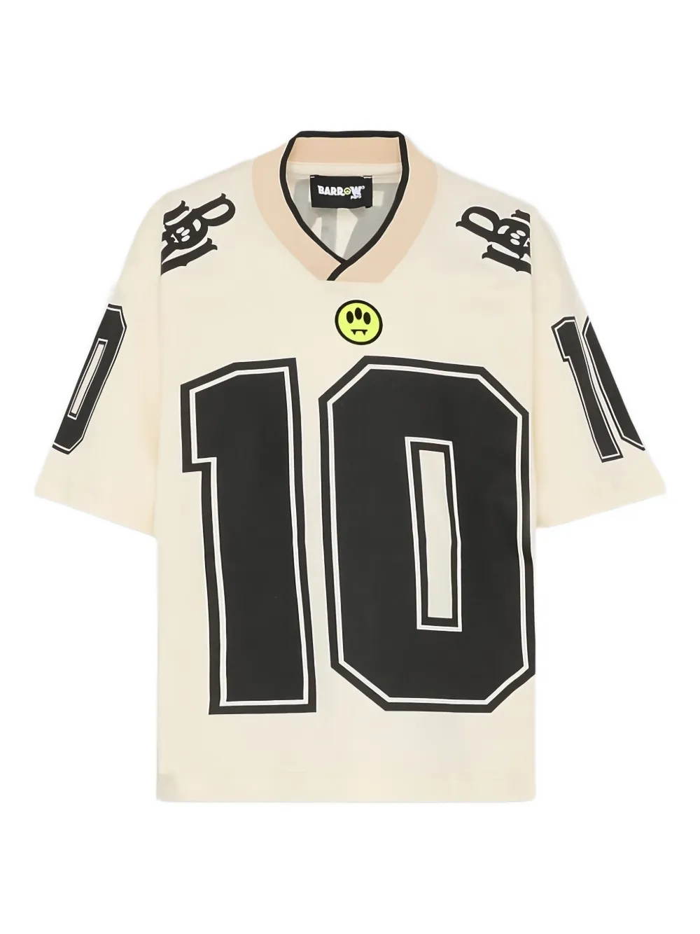 Barrow kids number short-sleeve T-shirt - Toni neutri