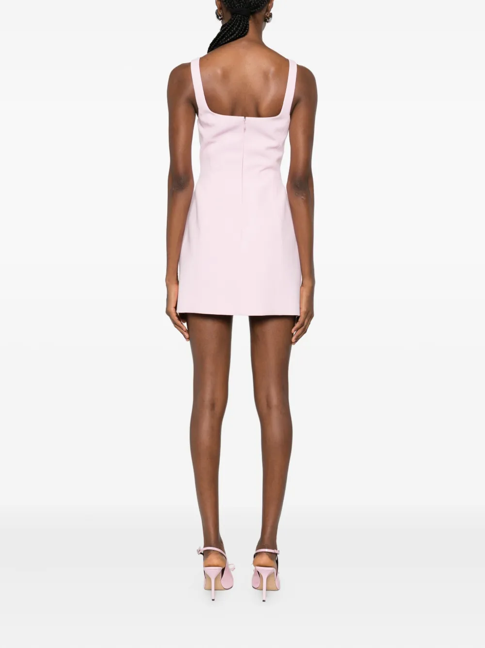Blumarine Mini-jurk met vierkante hals Roze