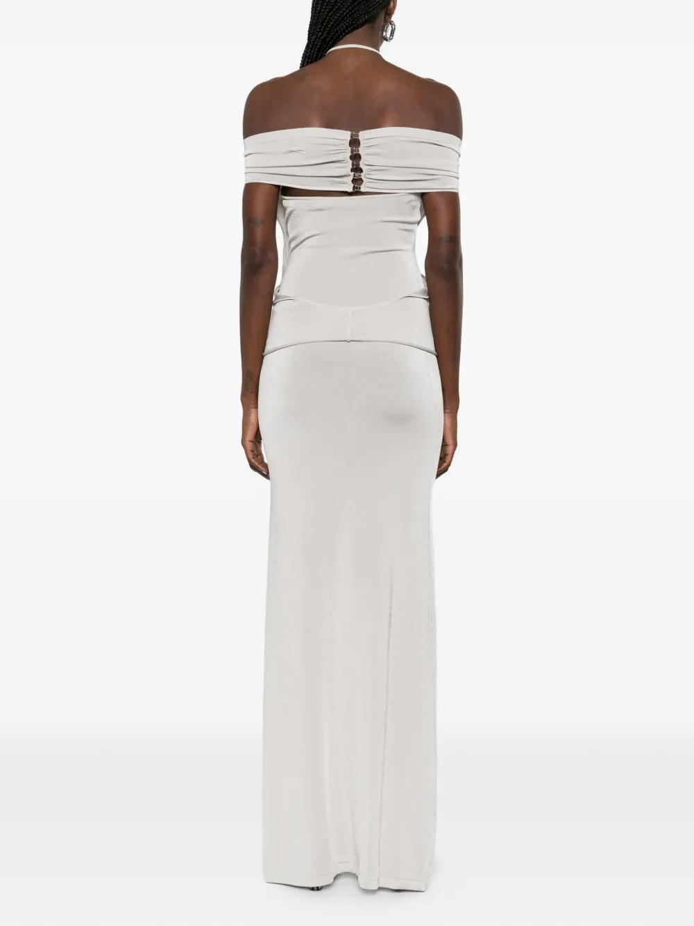 Aya Muse Sereno maxi-jurk (set van twee) Grijs