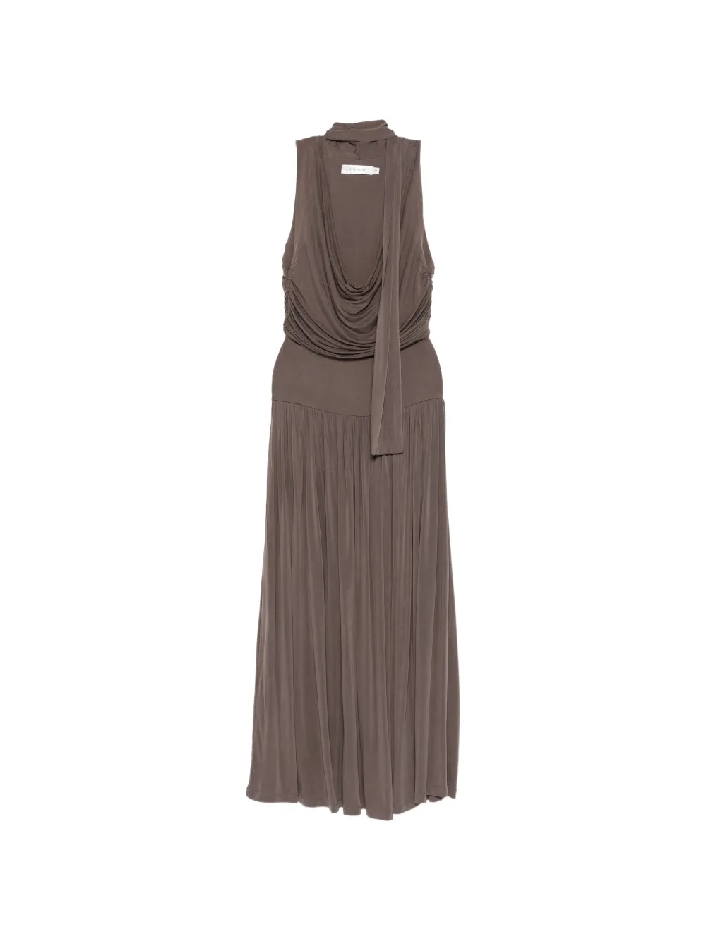 Aya Muse Alyve ruched midi dress - Marrone