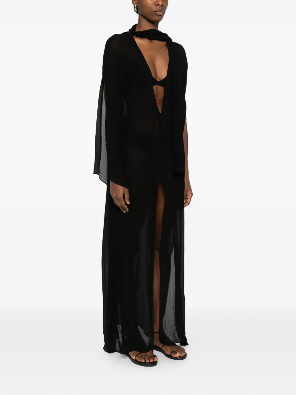 Avira V-Neck Maxi Dress