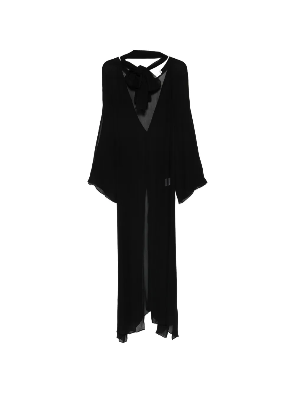 Aya Muse Avira V-neck maxi dress - Nero