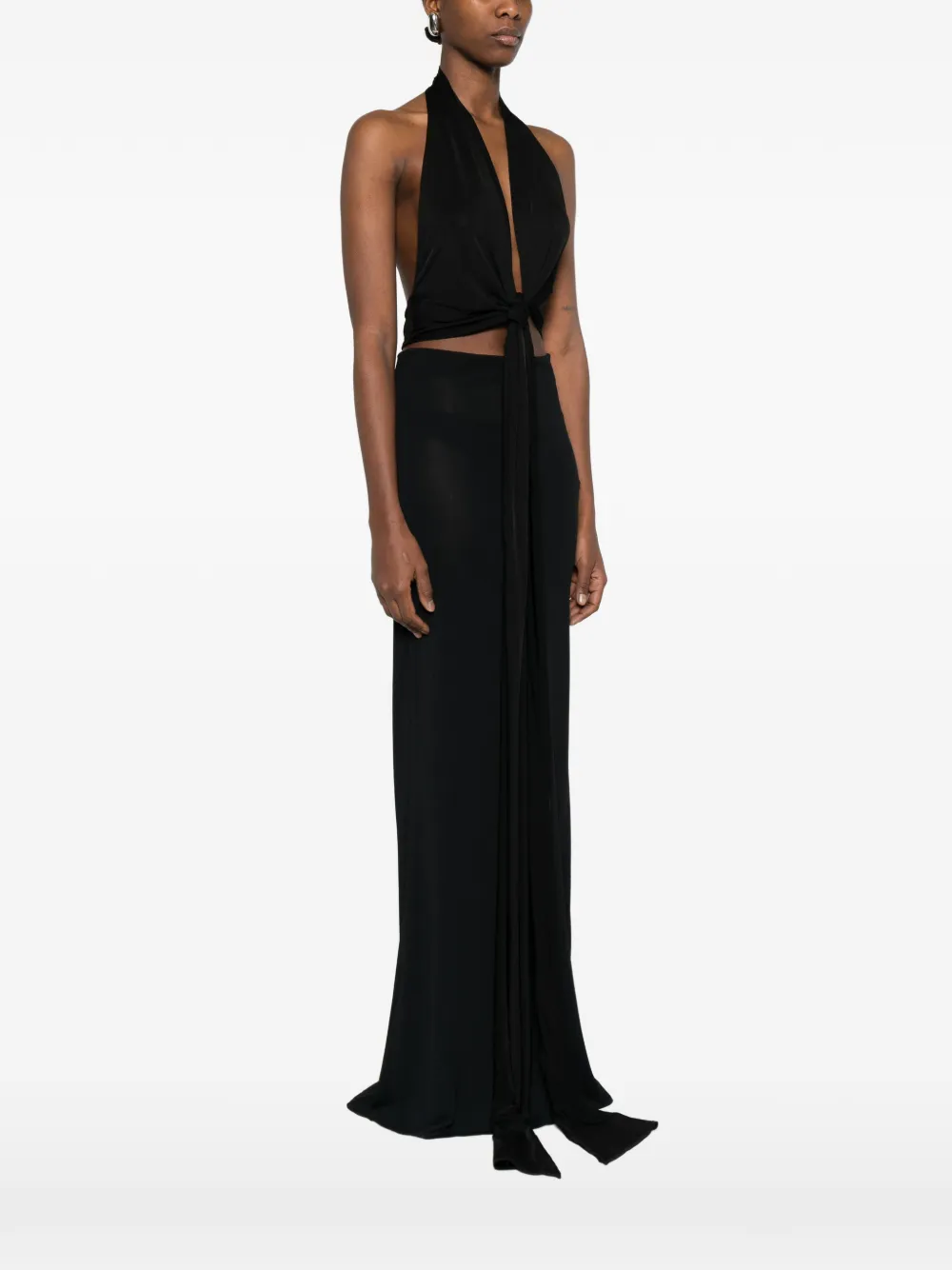  Aya Muse Aelir V-neck Top - Black 