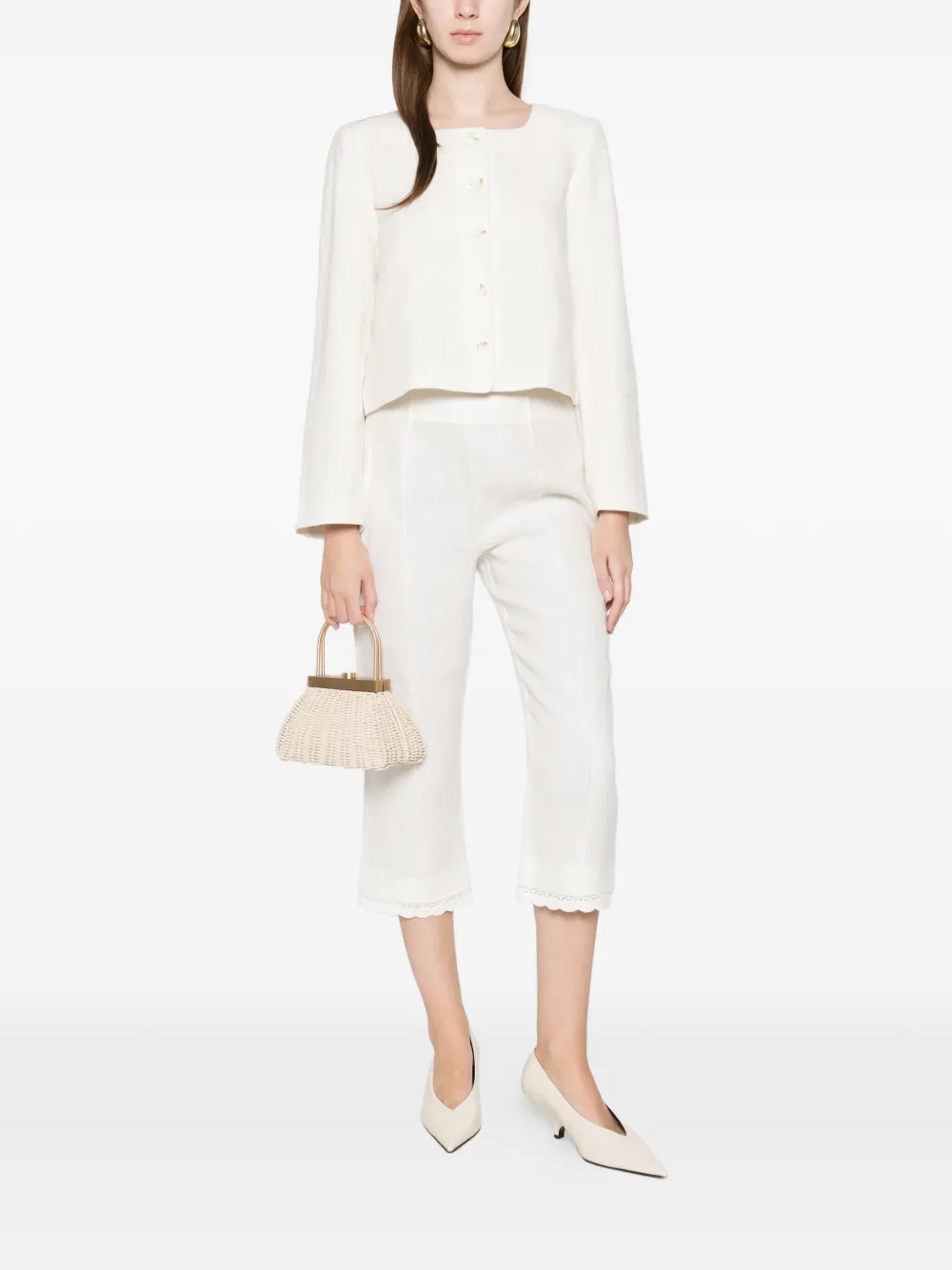 Posse Emma Single Breast Jacket In Neutral