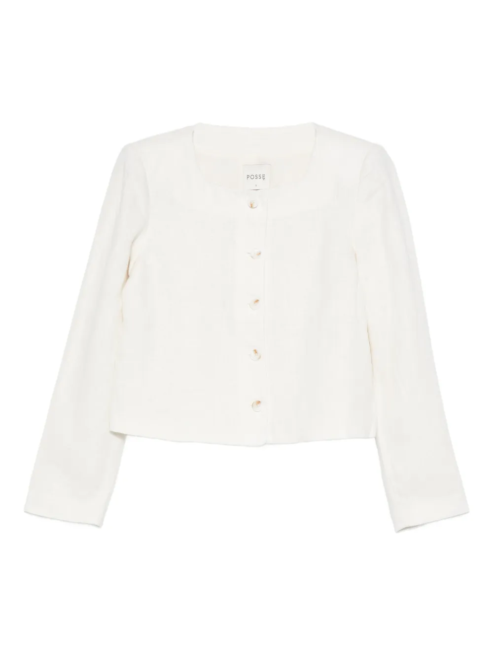 Posse Emma Single Breast Jacket In Neutral