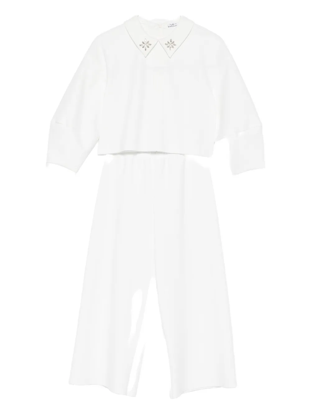 Il Gufo embellished-collar tracksuit - Bianco