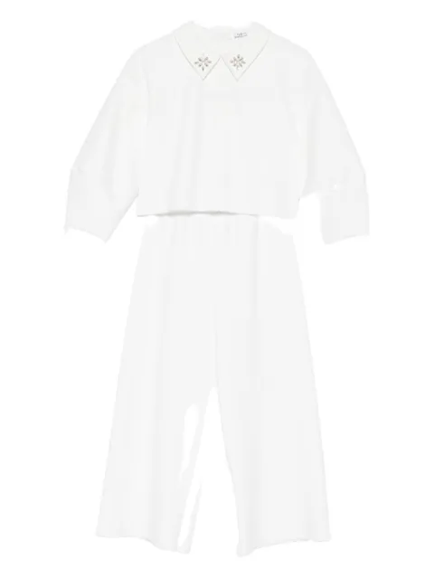 Il Gufo embellished-collar tracksuit